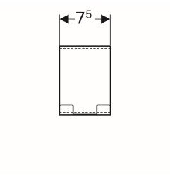 Rankšluosčių kabliukas Geberit, matinė Lavos spalva 5